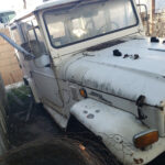 Rusty areas on the undercarriage of a Toyota Land Cruiser J40