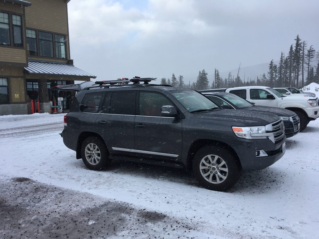 2020 Toyota Land Cruiser on a snowy road