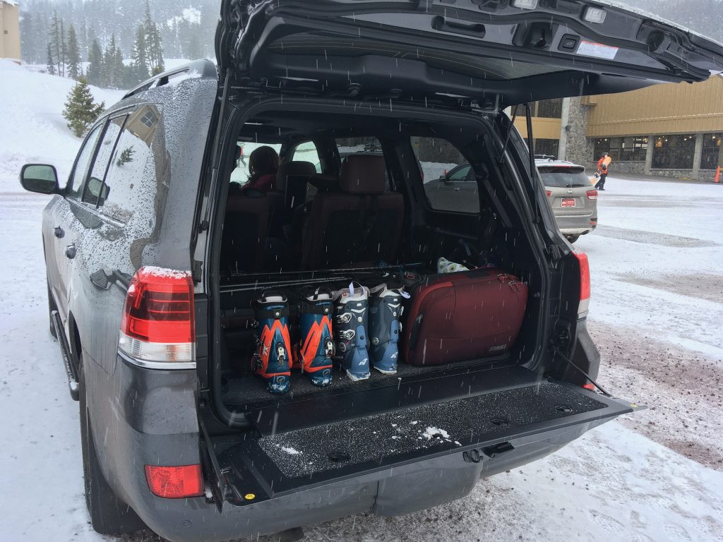 Open tailgate of a 2020 Toyota Land Cruiser