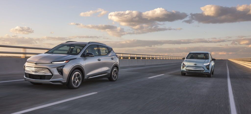 2022 Chevy Bolt EV and Bolt EUV