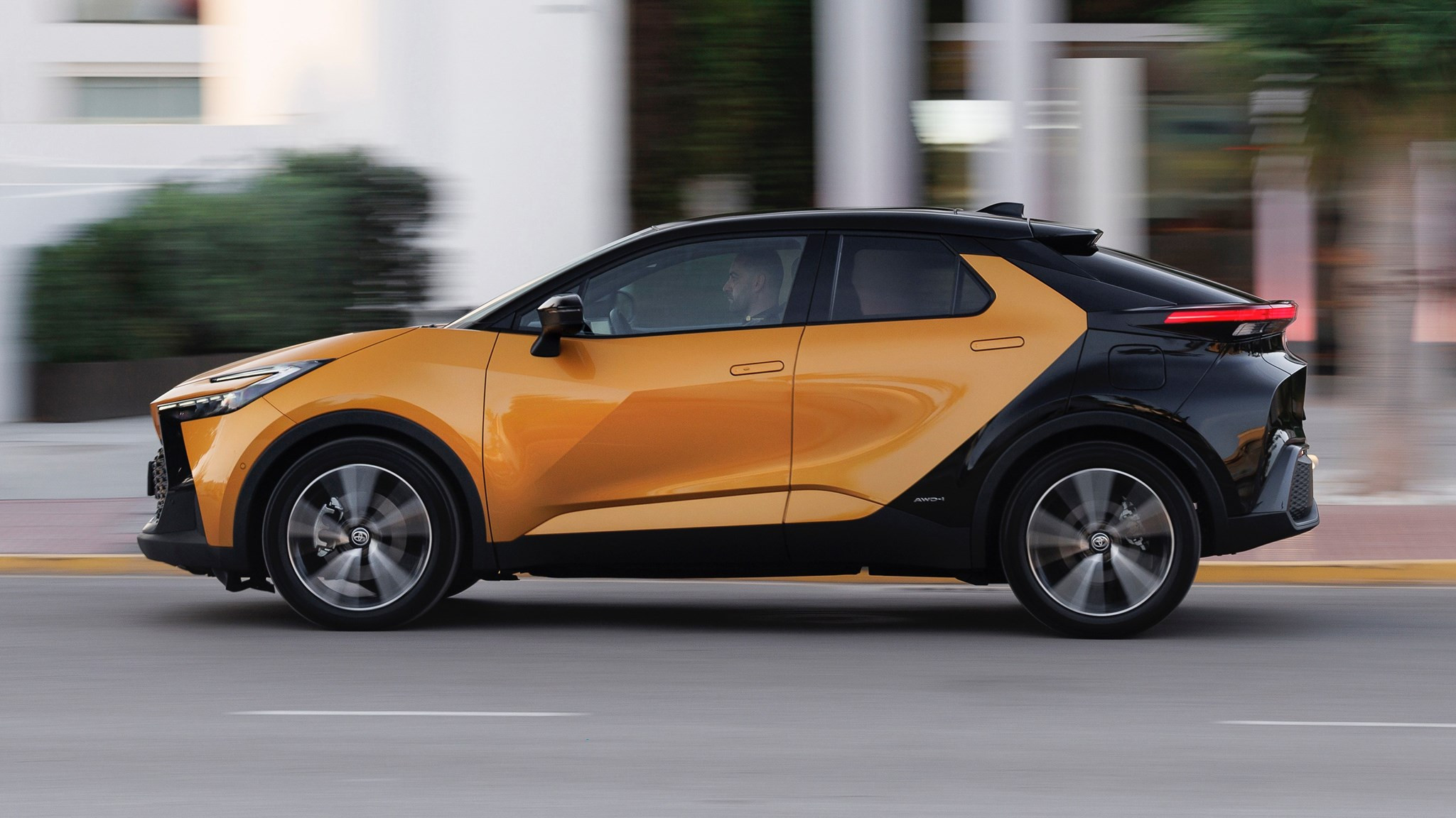 Toyota C-HR profile driving