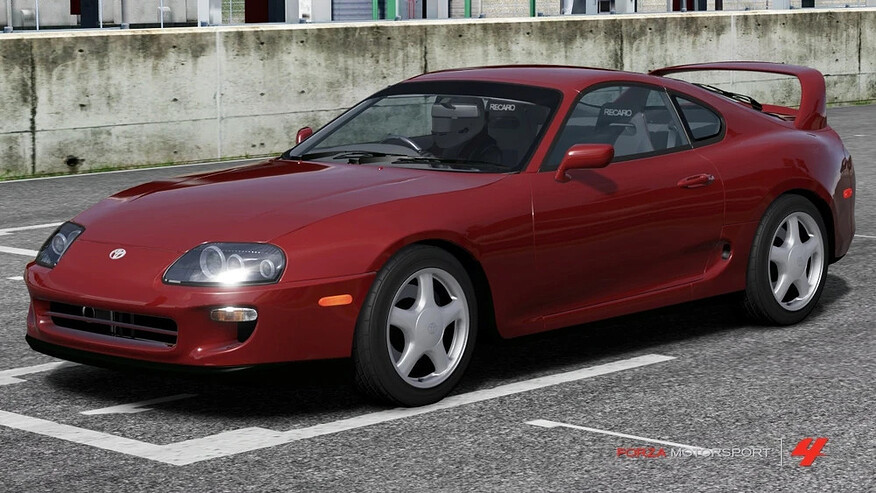 Forza Motorsport's Supra RZ with Incorrect Wiper Placement