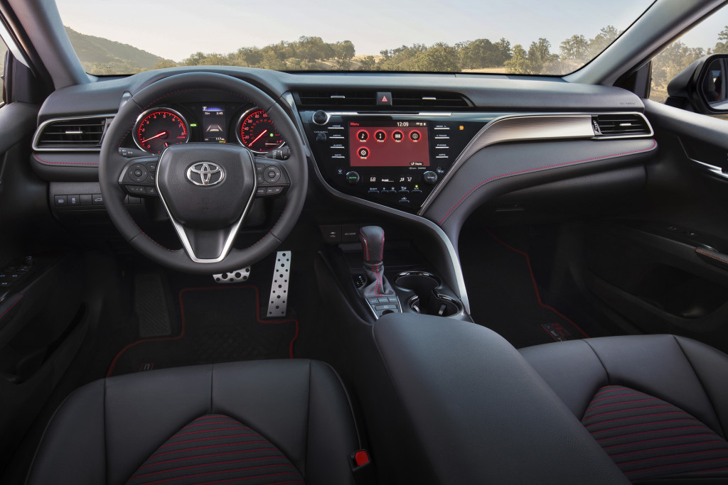 Interior of the 2020 Toyota Camry TRD