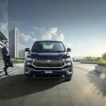 alt text: The new Toyota Innova Hycross exterior showcasing its sleek SUV design.