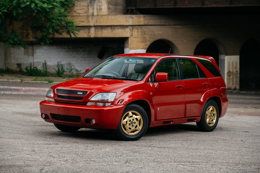 Toyota Harrier Zagato by Modellista in Super Chroma Red front quarter