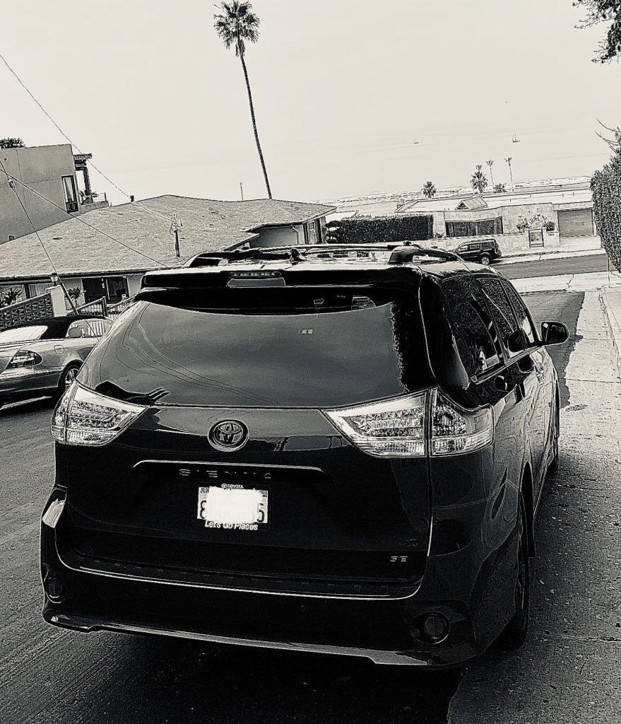 Side view of the parked 2020 Toyota Sienna