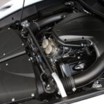 Close-up of the Lexus LFA's 1LR-GUE V10 engine bay, showcasing the engineering marvel within this Toyota supercar.