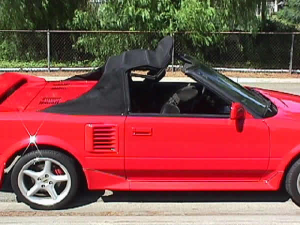 Toyota MR2 Convertible Top Mechanism Detail