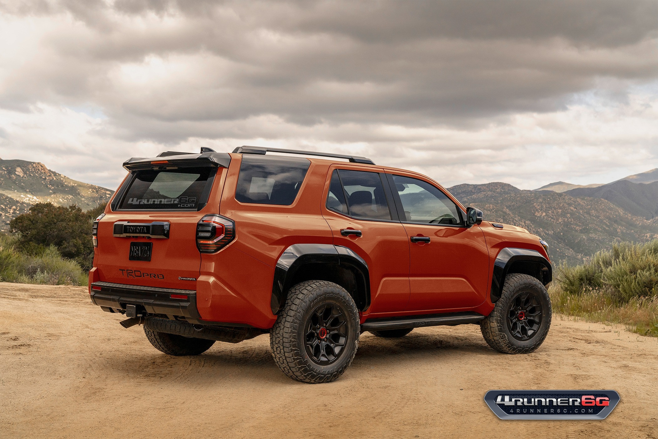 Front View of Toyota 4Runner Trailhunter Rendered in Bronze Oxide Color Option