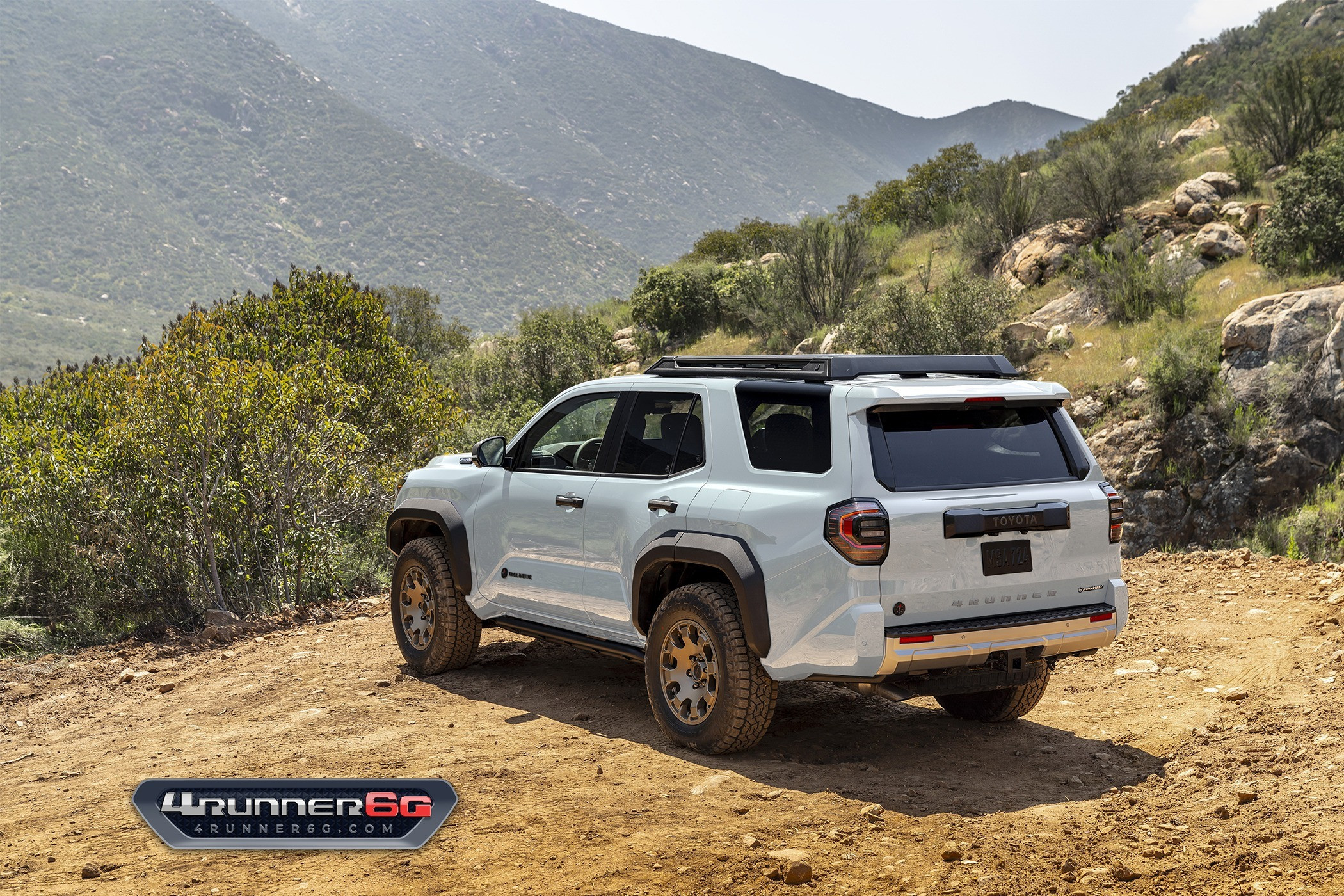 Toyota 4Runner Platinum Rendered in Super White Color Option