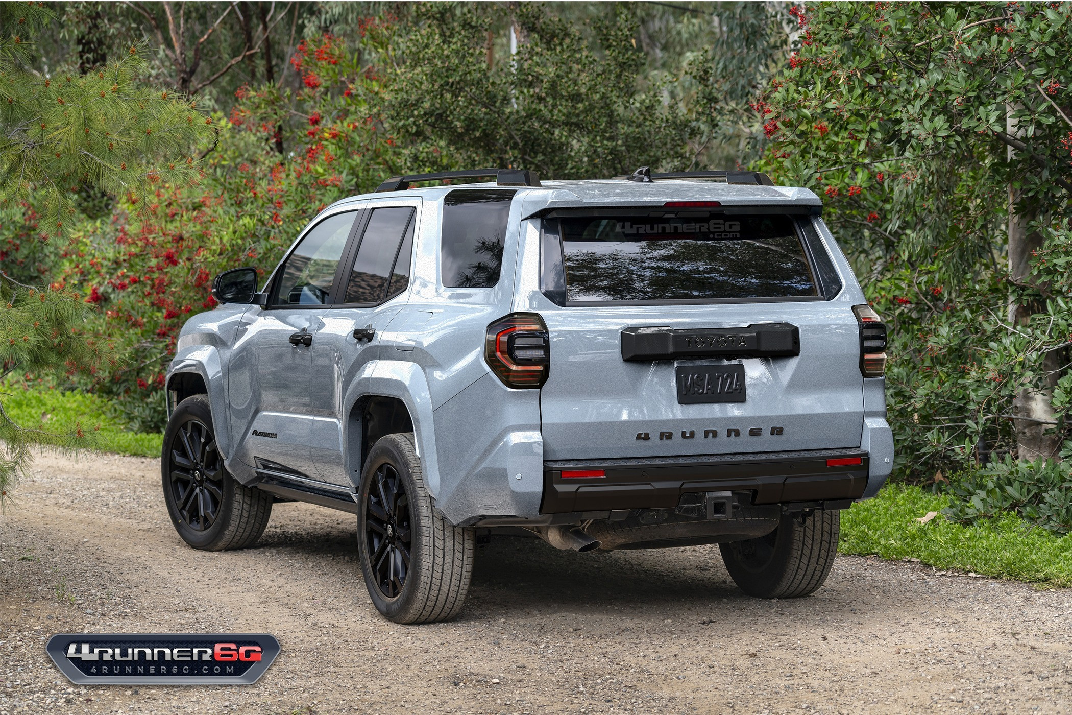 Toyota 4Runner Trailhunter Rendered in Solar Orange Color Option - Angled View