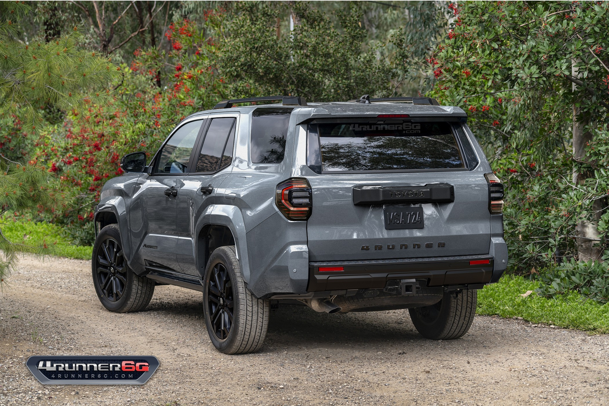 Toyota 4Runner TRD Pro Rendered in Army Green Color Option - Angled View