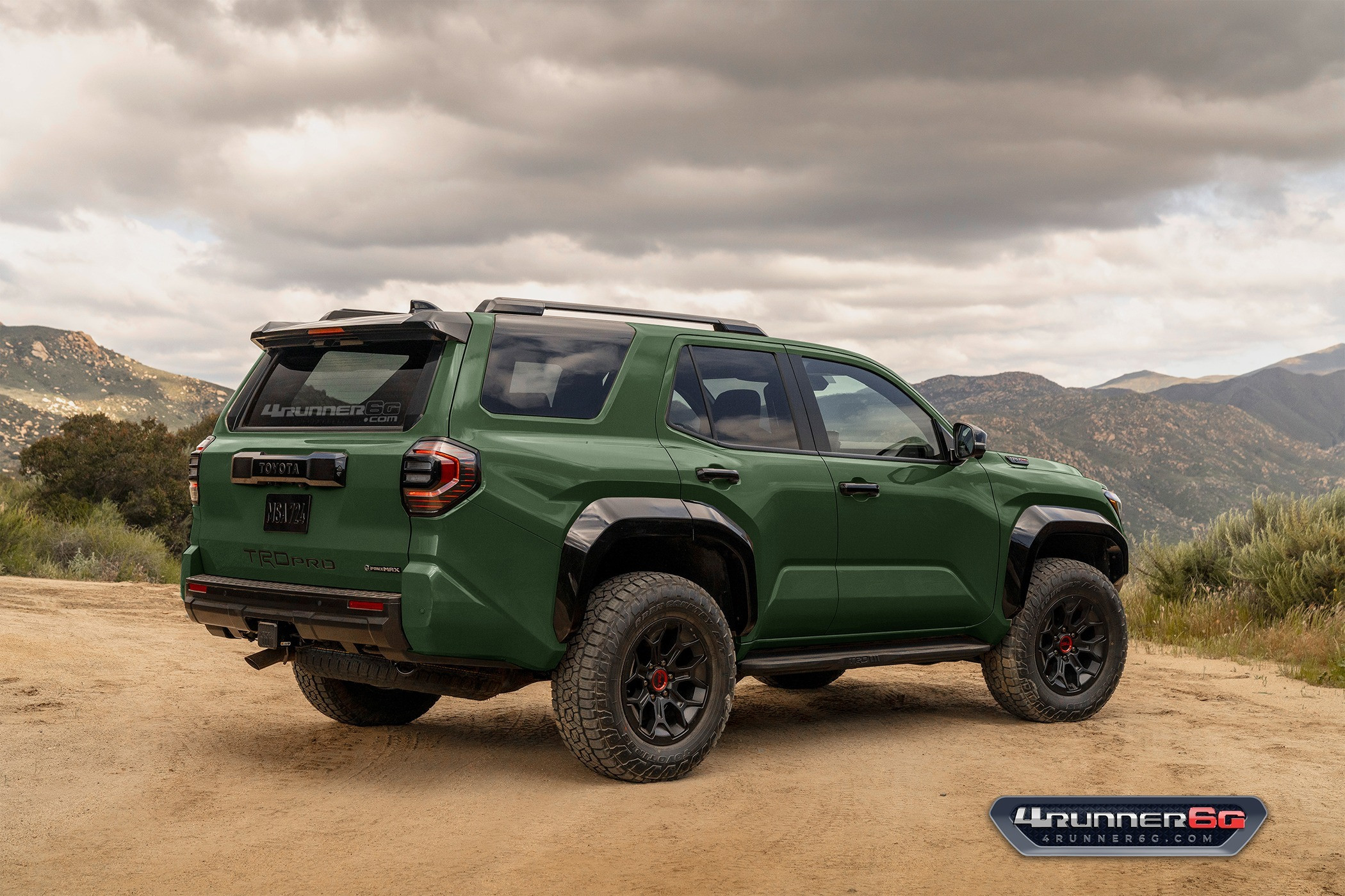 Toyota 4Runner Platinum Rendered in Lunar Rock Color Option