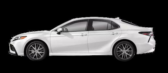 Image of a Toyota Camry sedan, a mid-size car offering a comfortable ride and advanced safety features, perfect for families near Bowie Maryland