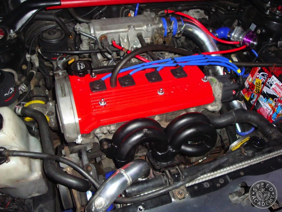 Interior of the Toyota Starlet GT EP82, showing the potential for a driver-focused track car build.