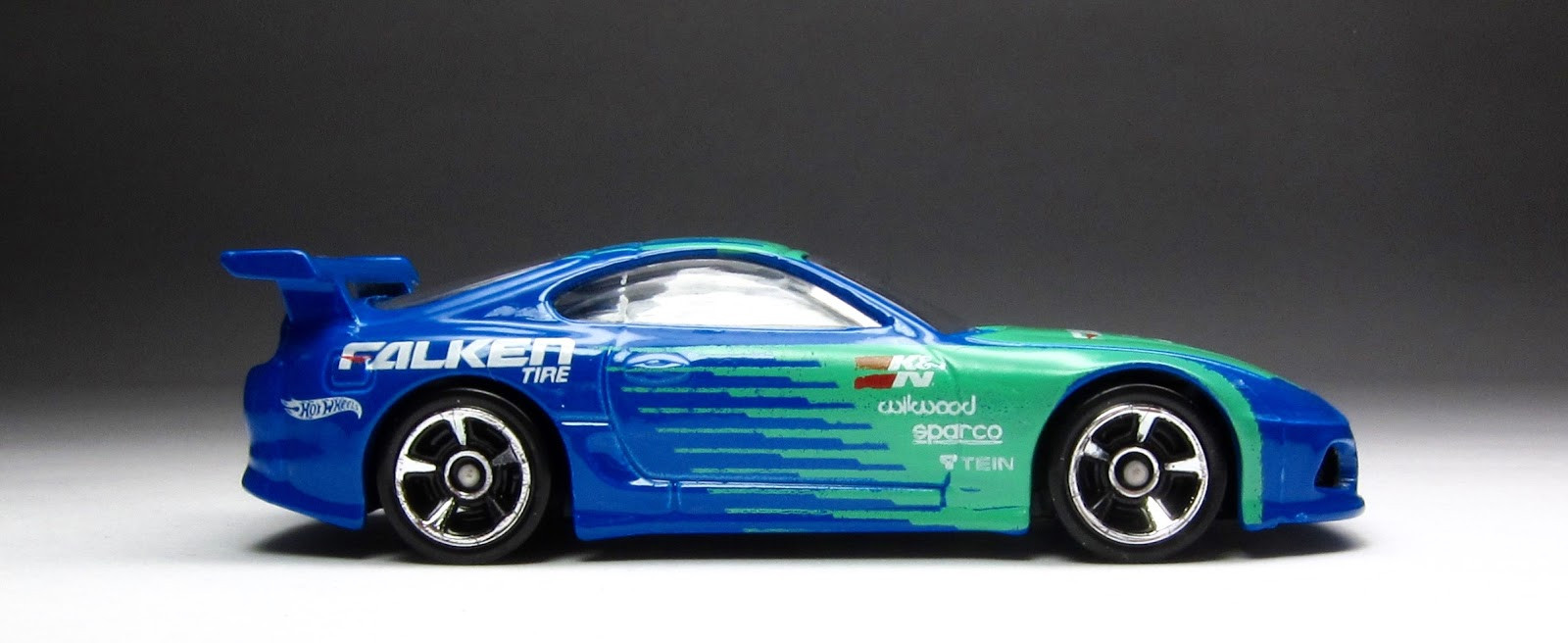 Overhead view of 2015 Hot Wheels Toyota Supra