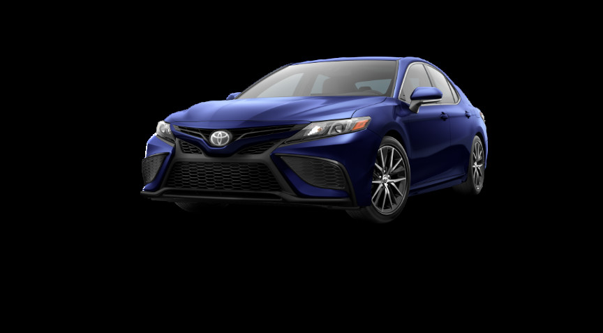 Blueprint 2022 Toyota Camry on White Background