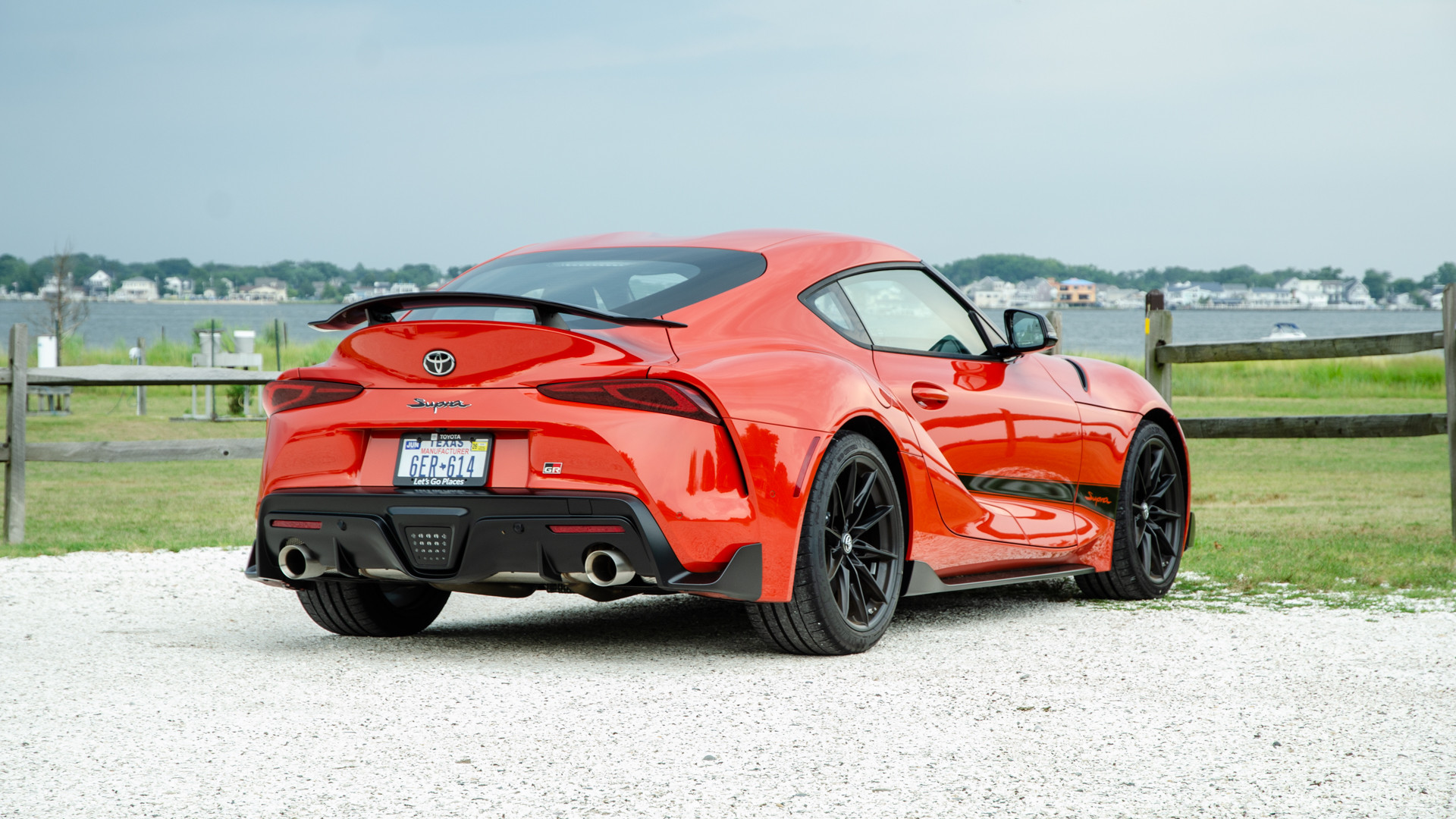 Toyota Supra on Track
