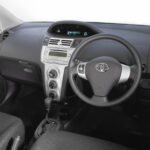 2007 Toyota Yaris Interior Showing The Steering Wheel and Dashboard