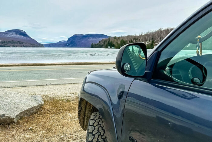 Toyota 4Runner off-roading in a scenic location