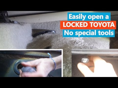 Toyota Corolla interior trunk release