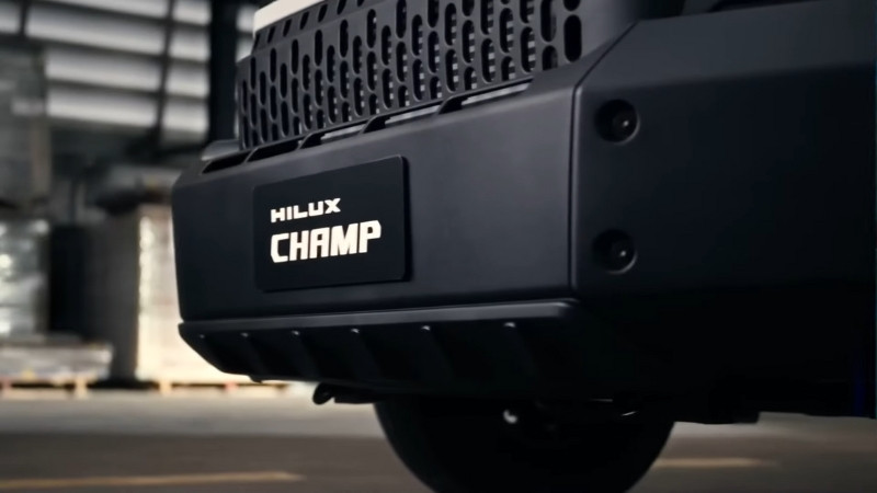 Close-Up of Toyota Hilux Champ Front Bumper