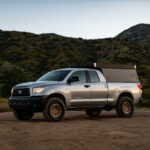 Toyota Tundra on a Dusty Trail