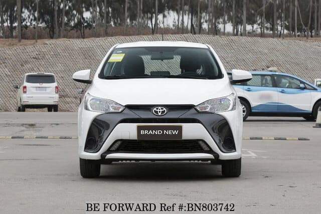 Toyota Yaris 2023 white face showcasing its modern and aggressive styling