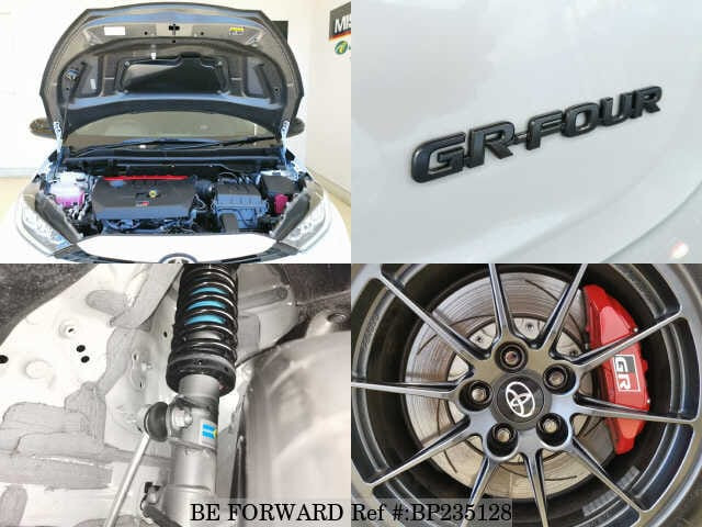 Toyota Yaris 2023 4WDGRMN GR engine and accessories emphasizing its high-performance components