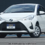 Toyota Vitz 2020 white frontside highlighting its compact design and aerodynamic lines