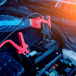 Toyota Camry battery jump start cable connections
