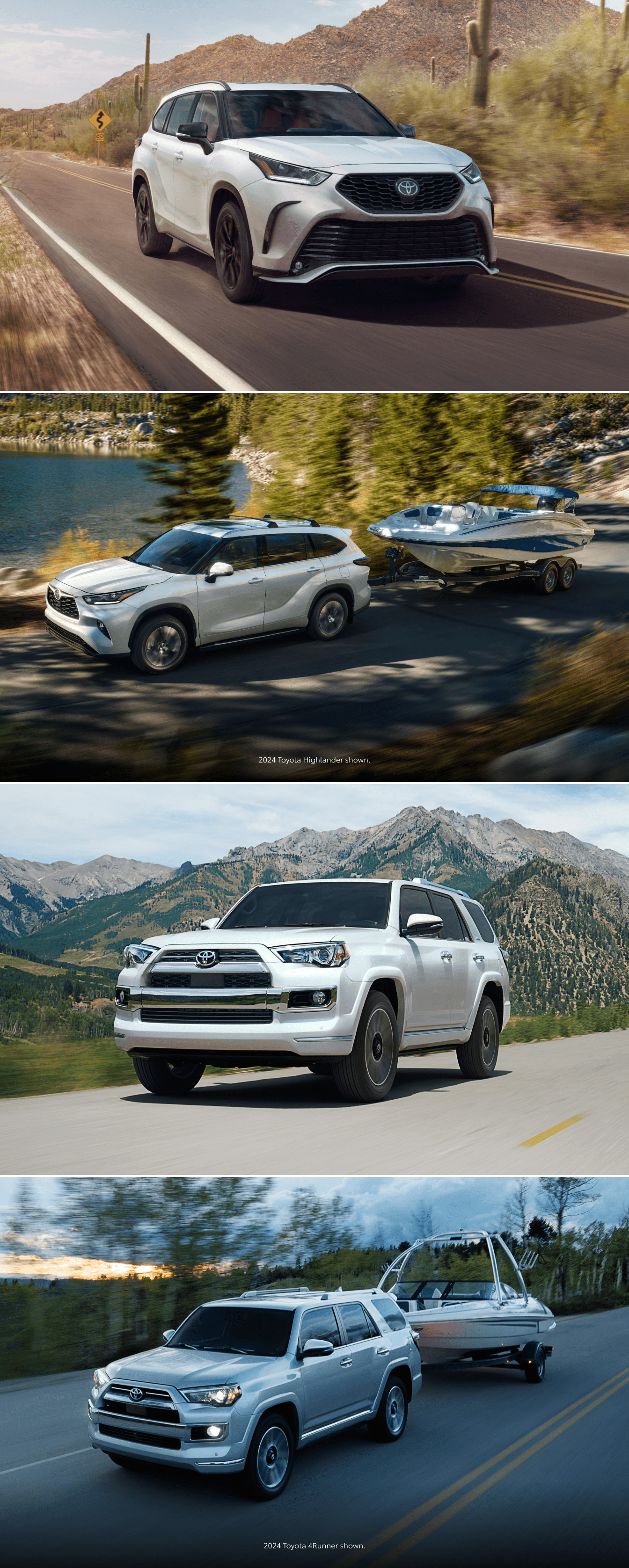 Toyota Highlander vs Toyota 4Runner Specs