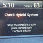 Toyota Prius Check Hybrid System Warning