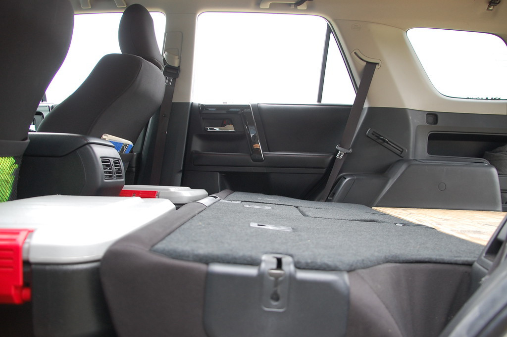 Toyota 4Runner Interior Sleeping Setup