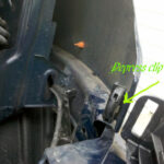 Headlight trim removal with screwdriver