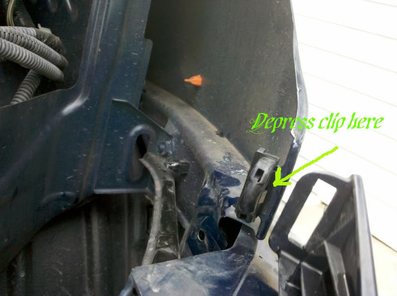 Headlight trim removal with screwdriver