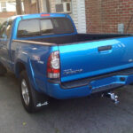 Toyota Tacoma with a plow