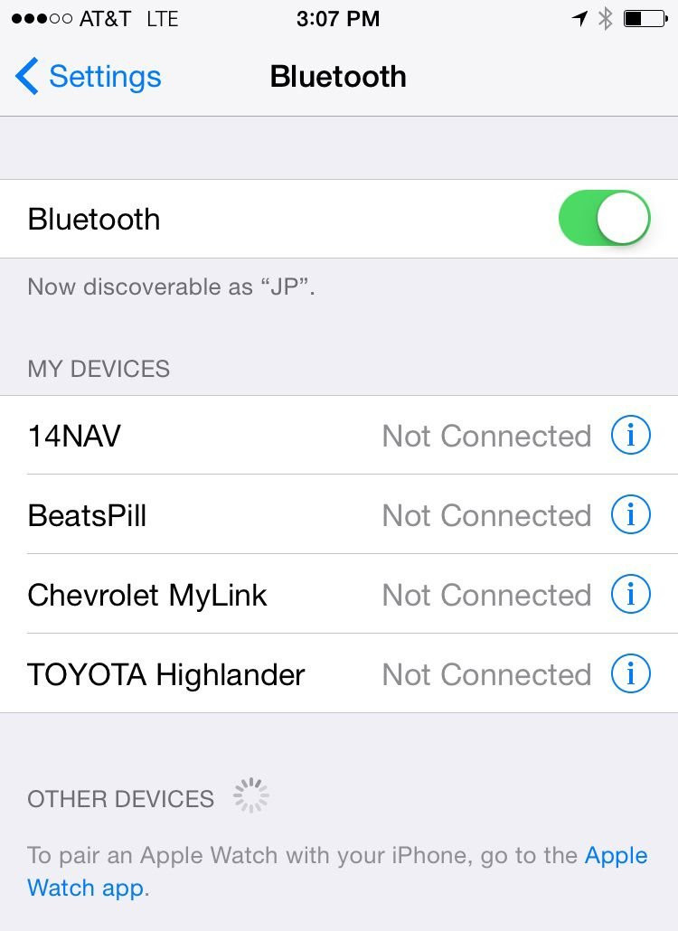 Select TOYOTA hands-free system and enter the passkey