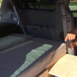Kelly Showing Her Toyota Sienna Camper Conversion Bed System