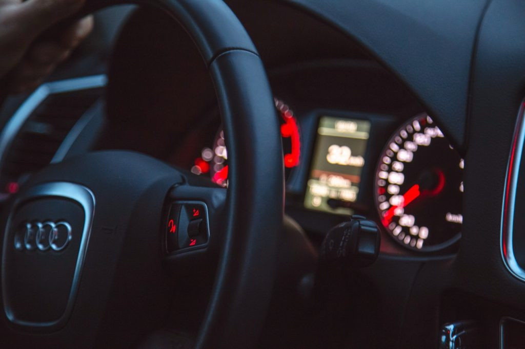 Steering wheel of a car