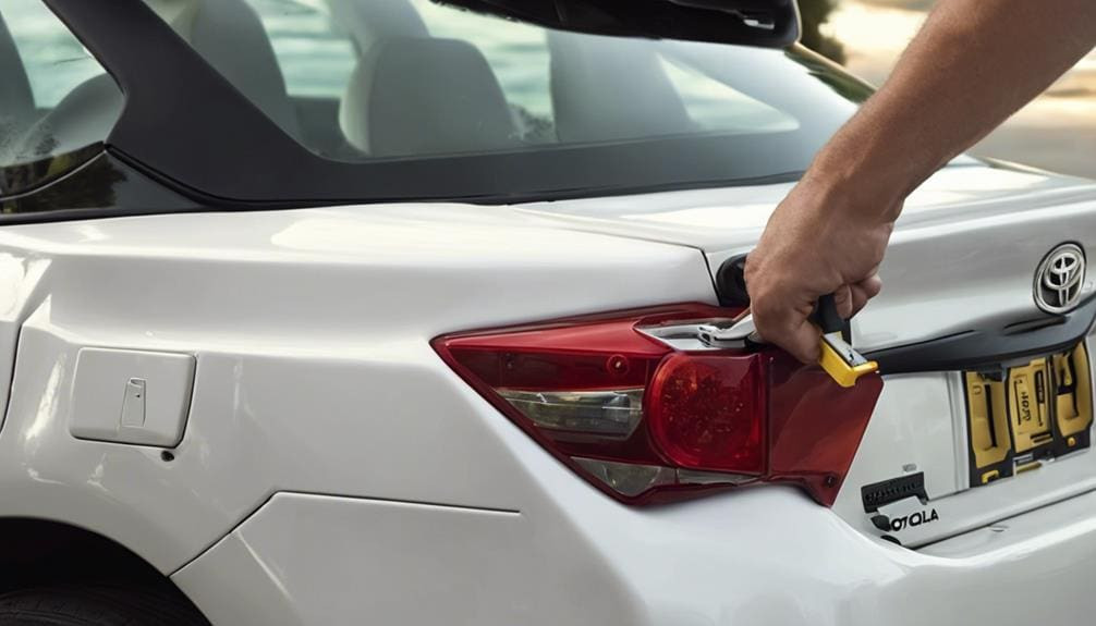 Opening Toyota Corolla door with Slim Jim