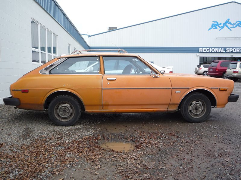 Classic Toyota Corolla in the daytime