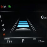 Toyota RAV4 dash showing vehicle stats