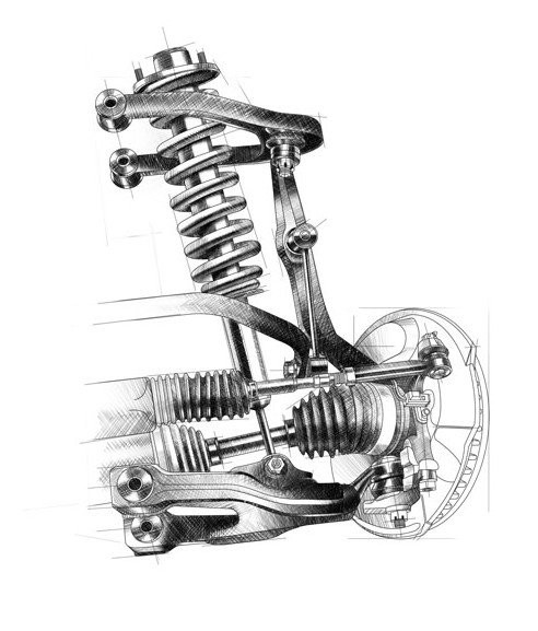 Toyota Tacoma with aftermarket suspension upgrades, showcasing increased ground clearance and off-road readiness