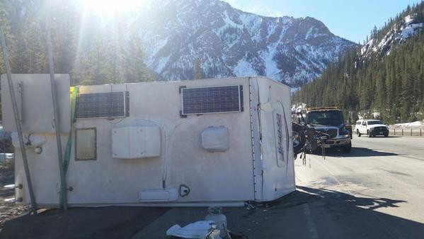 Toyota 4Runner towing a camper, illustrating safe towing practices