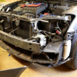 Toyota Corolla Headlight Replacement in Progress
